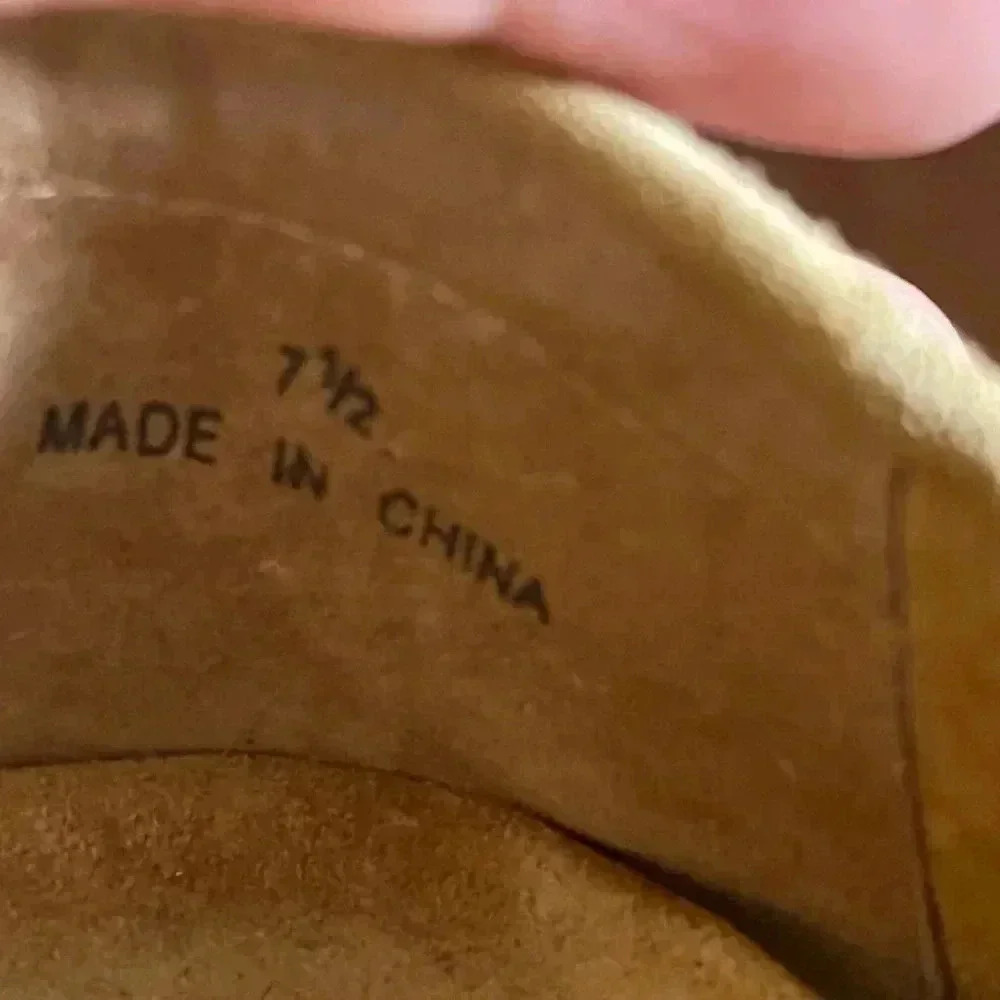 Beverly Feldman Tan Suede Studded Loafers 7.5 - Picture 7 of 8